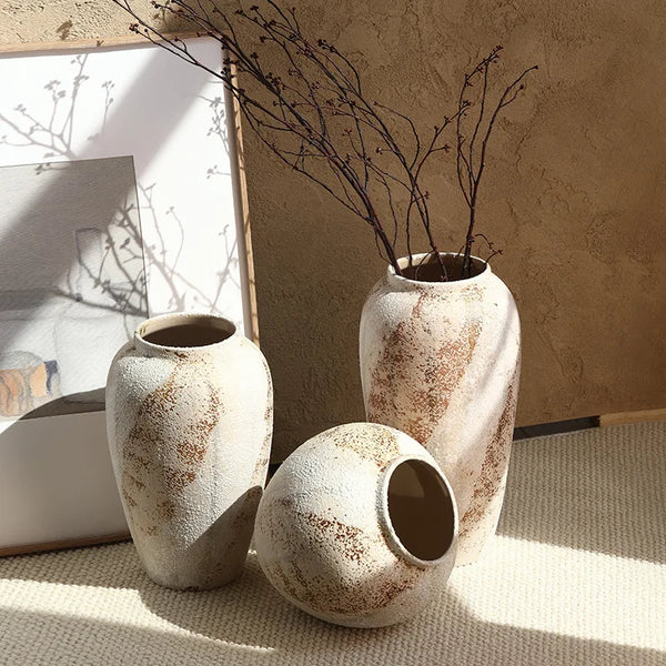 Kit Sala Japandi — Vaso + Pampa + Almofada