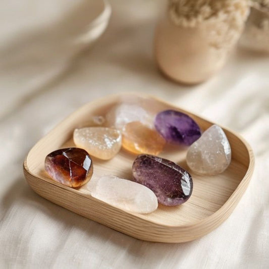 Pedra Semipreciosa Mini Kit Trio MG — Cristais naturais | Aura Decore